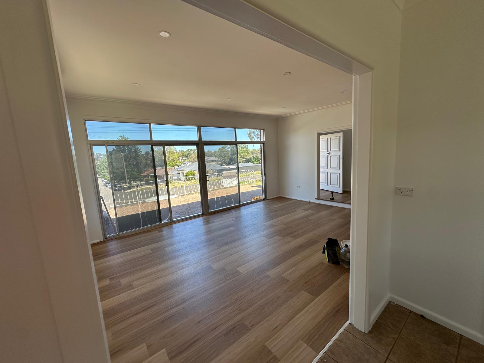 Living area repainted throughout for a full interior refresh